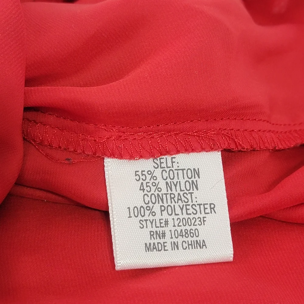 Red Lace High Neck Tank Top - Picture 10 of 11